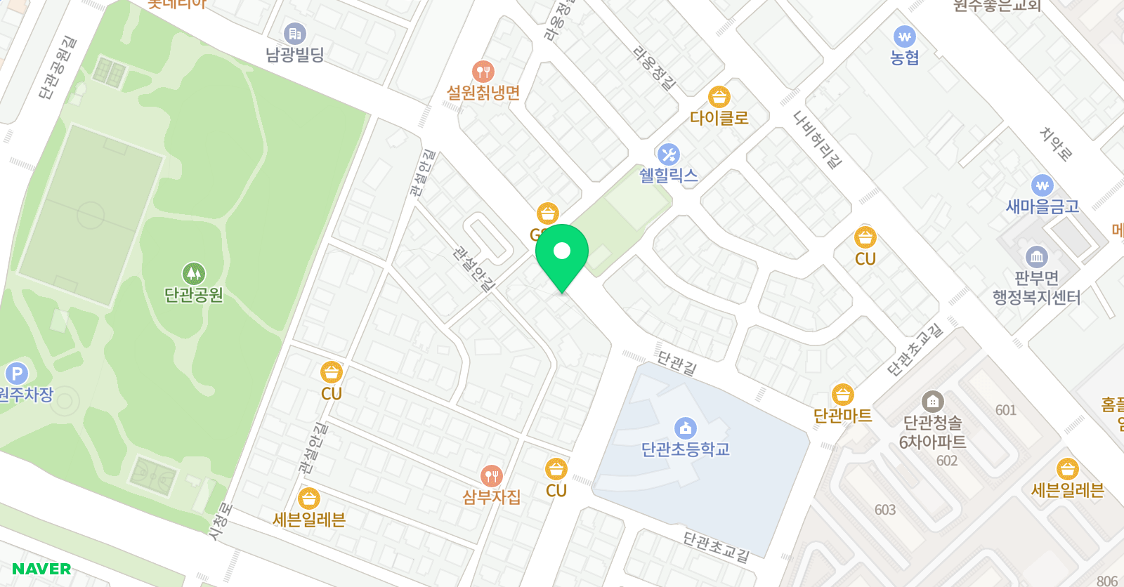 빨간펜 수학의달인 단관초점 위치