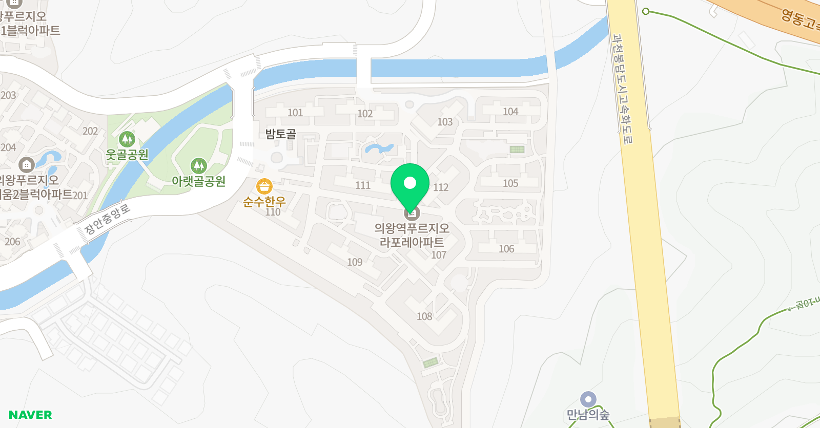푸르지오 해법 영수학원 위치