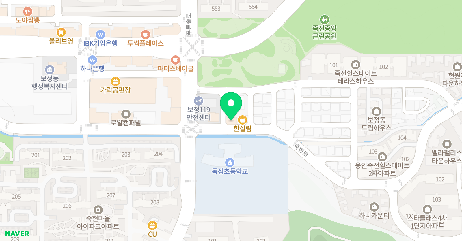 보정 어학원 위치