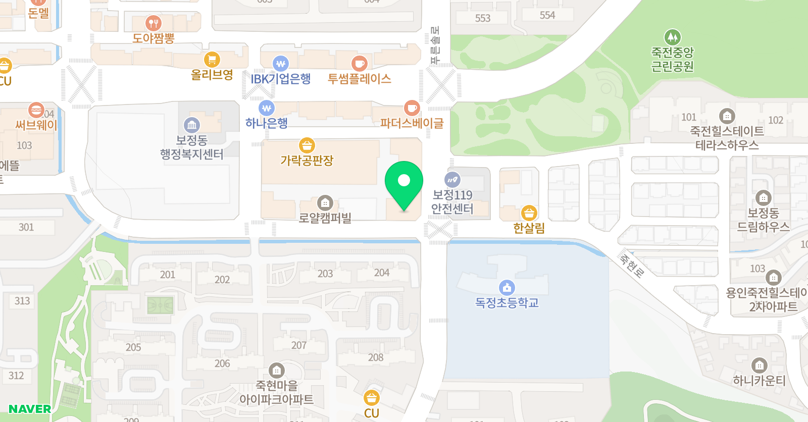 파머스 국제어학원 죽전본원 위치