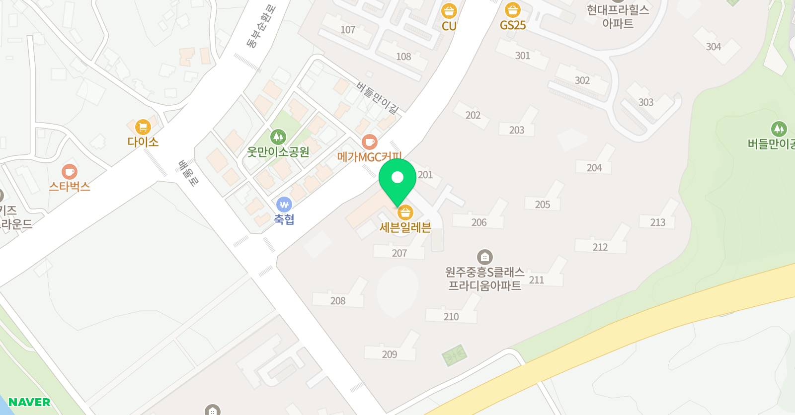 나의 피아노 교습소 위치