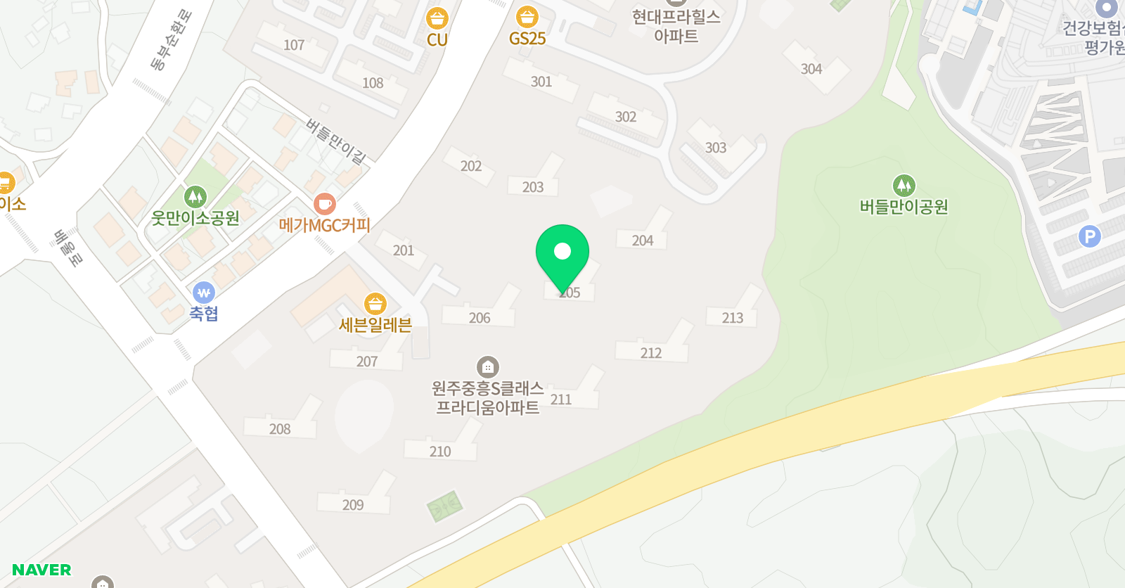 기탄 사고력교실 반곡중흥1차점 위치