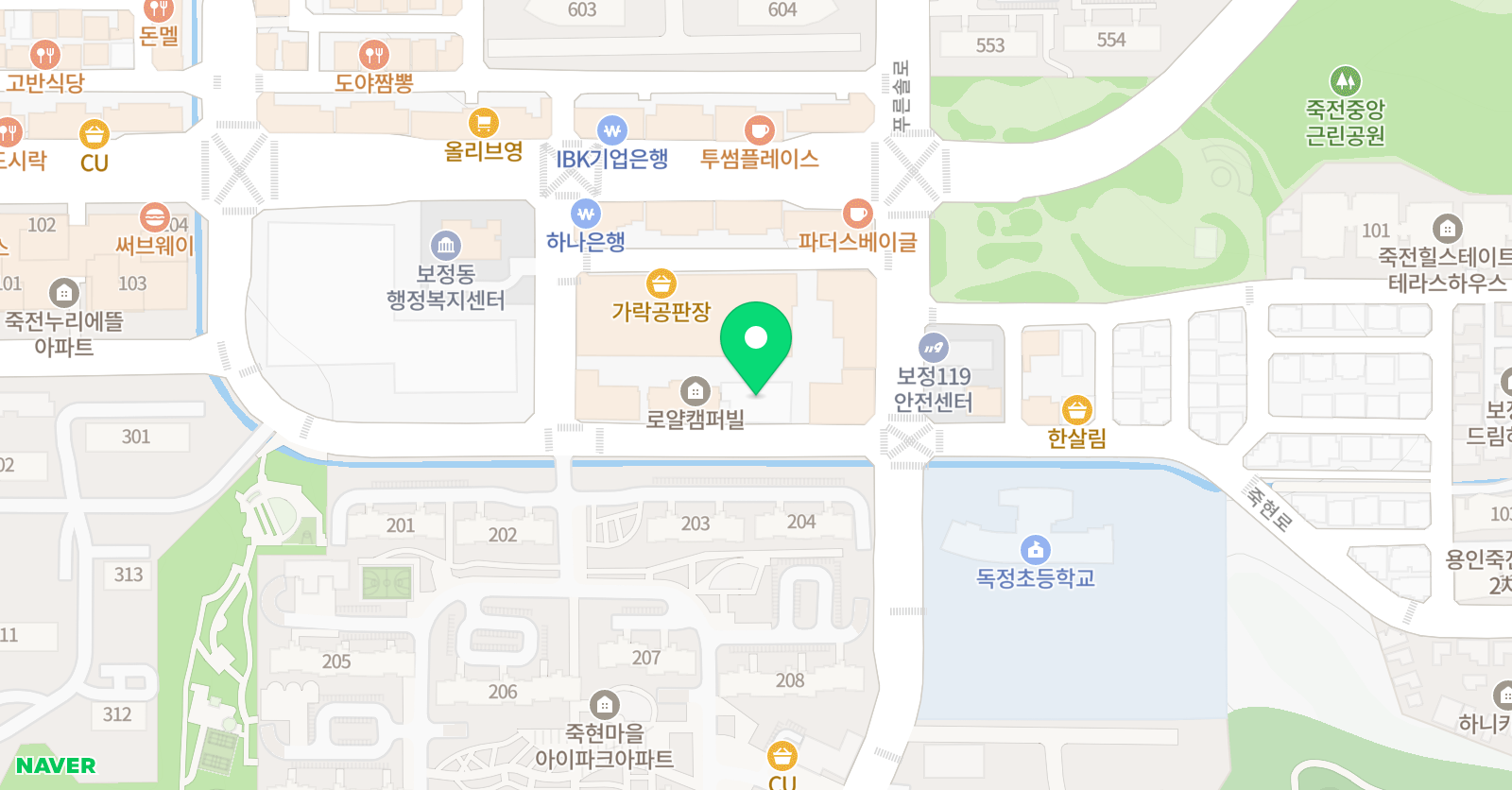 캔비 어학원 죽전캠퍼스 위치
