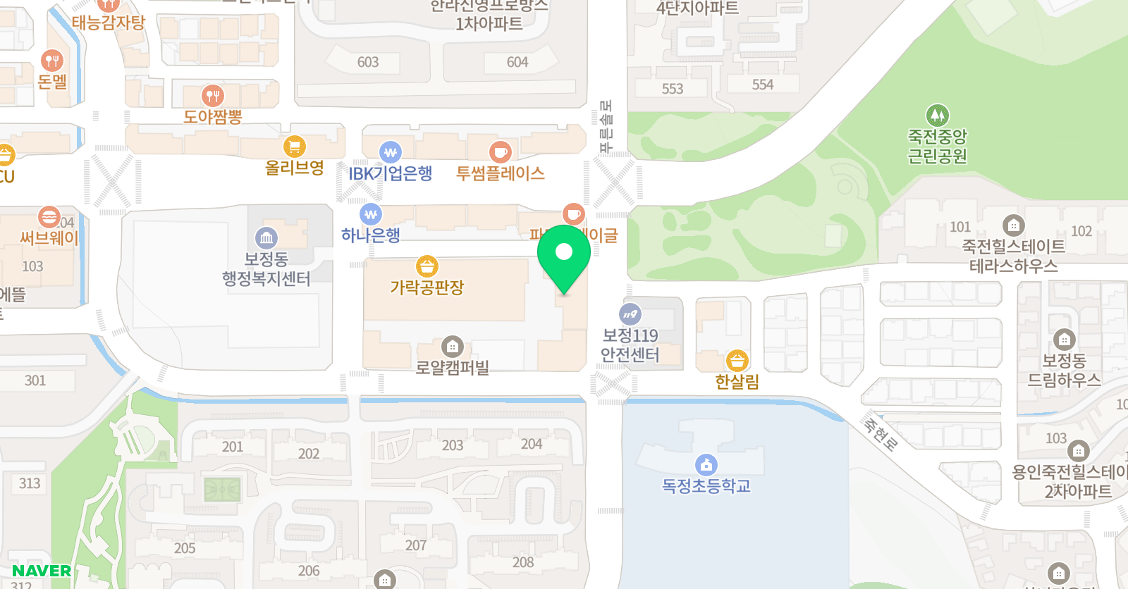 플레이팩토 영어교실 보정동 위치