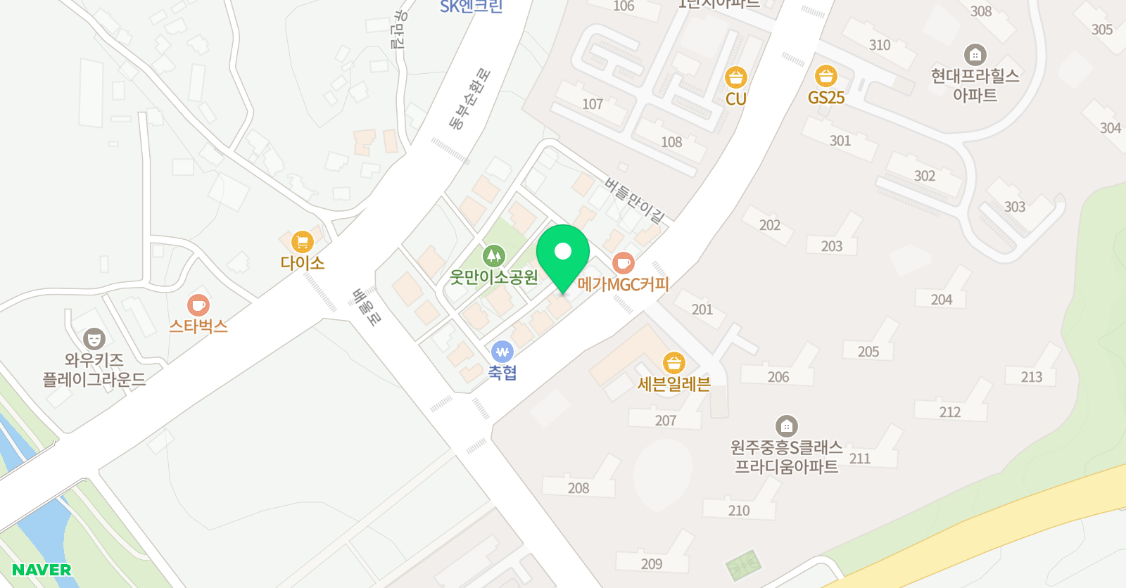 정의 수학 위치