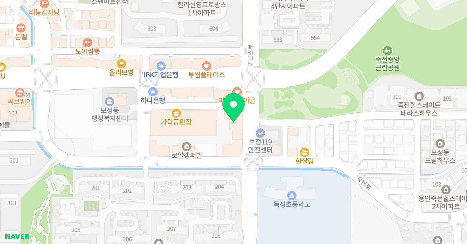 소마사고력수학 죽전센터 위치