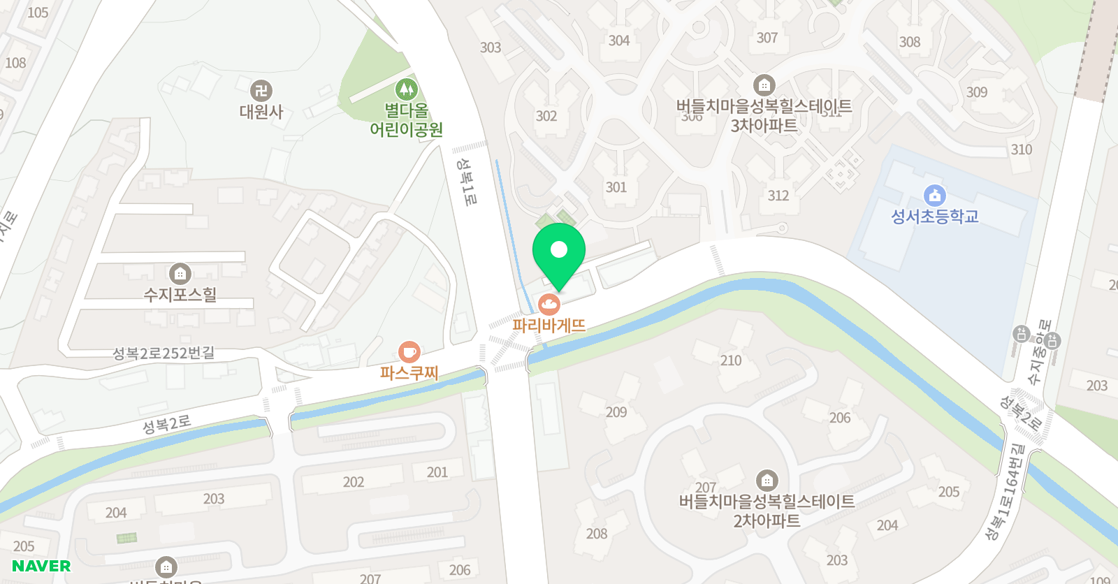 언제나음악학원 성복원 위치
