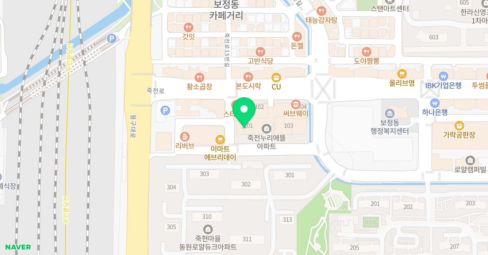라이즈 어학원 죽전캠퍼스 위치