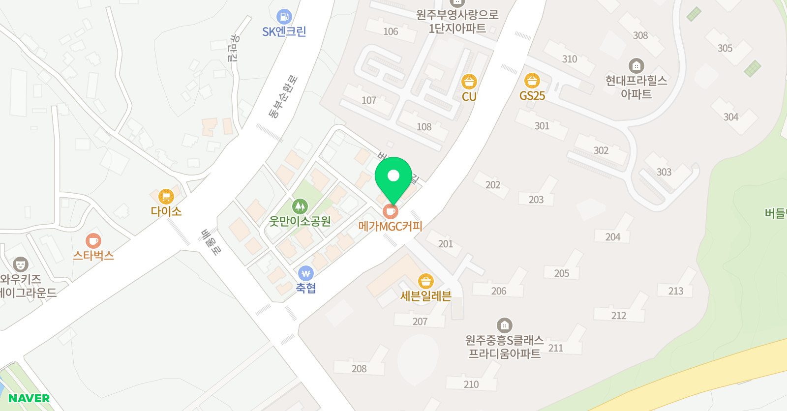 한솔플러스 수학교실 반곡교실 위치