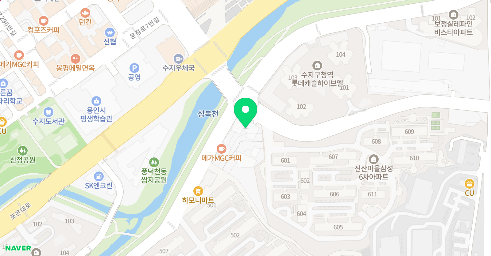 삼성영어 미래엔수학 풍천학원 위치