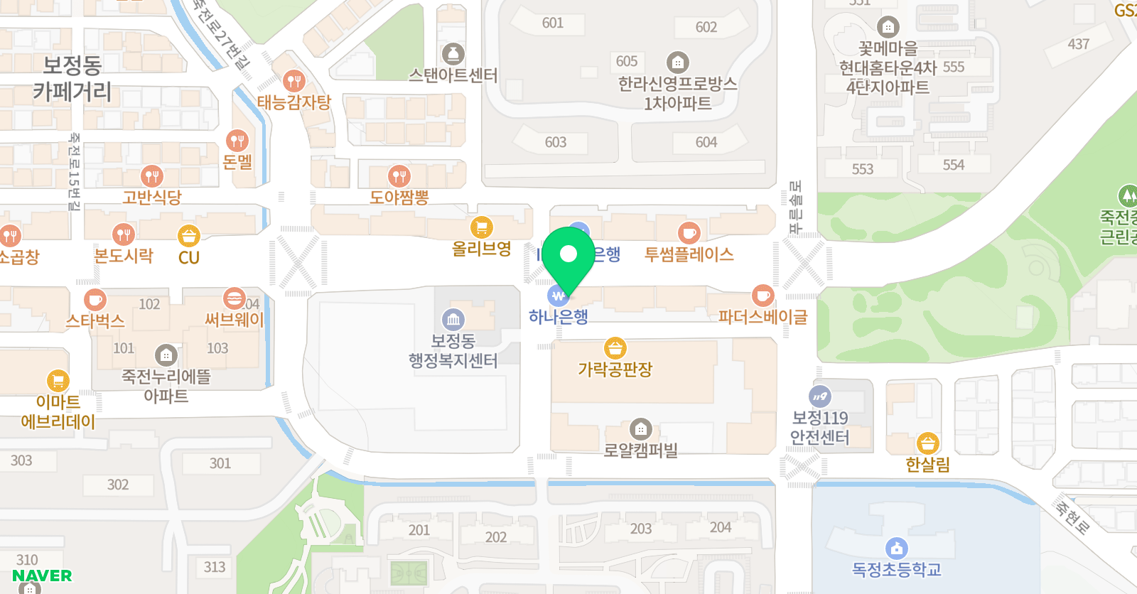 블루엠 수학학원 위치