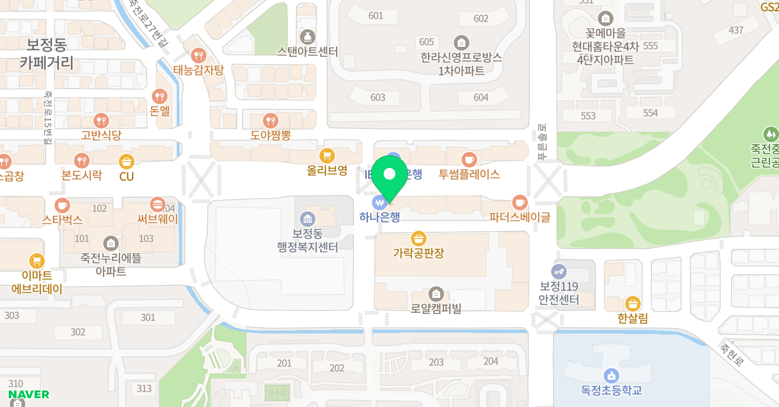 리드인 죽전점 위치