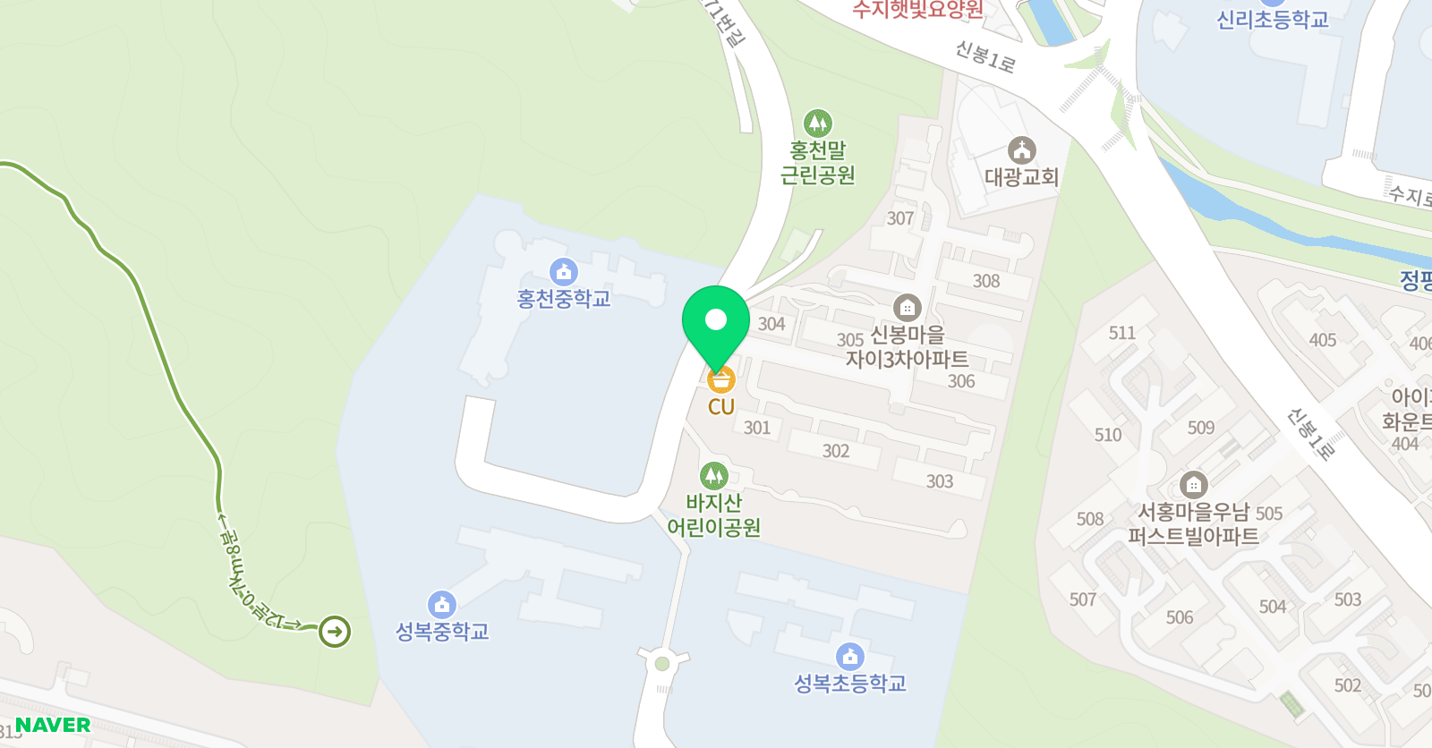 높은음자리음악학원 위치