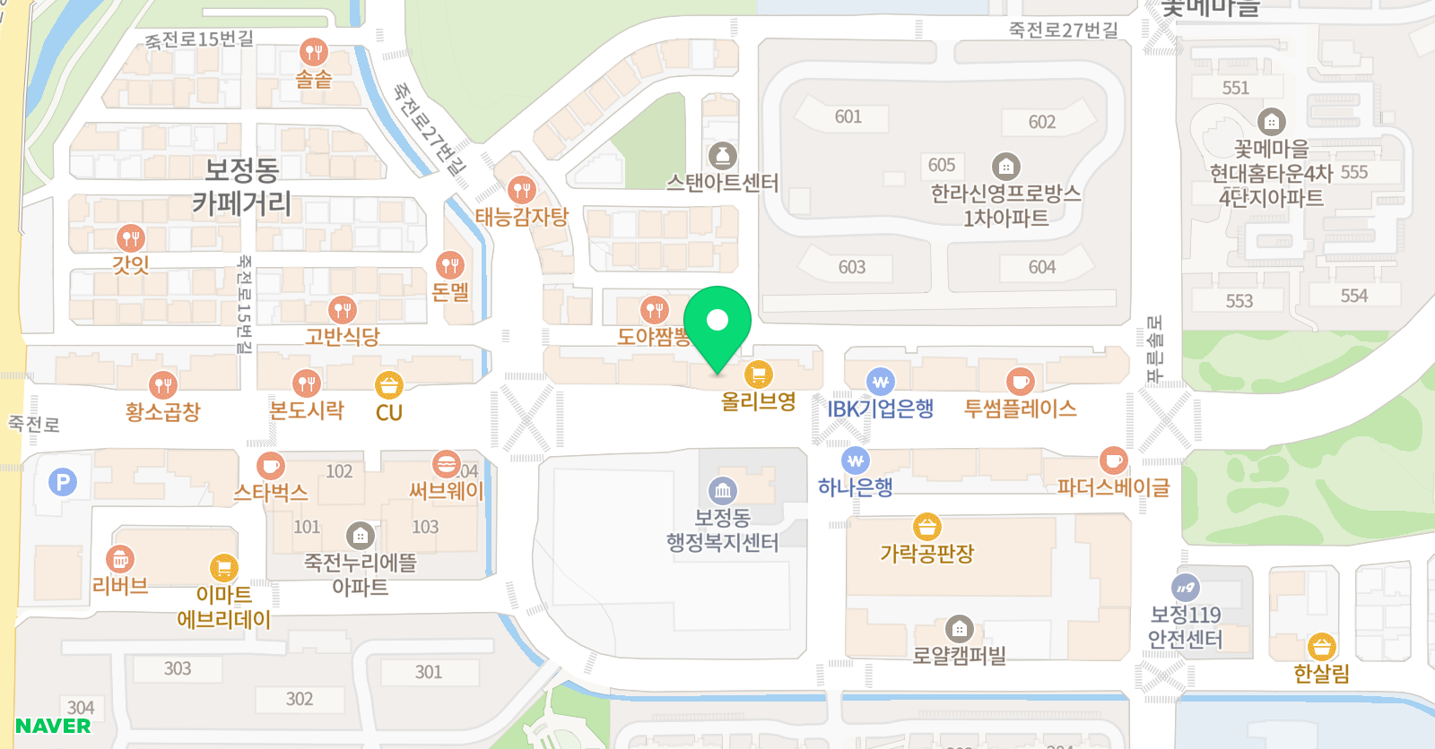 영렘브란트 용인죽전교육센터 위치