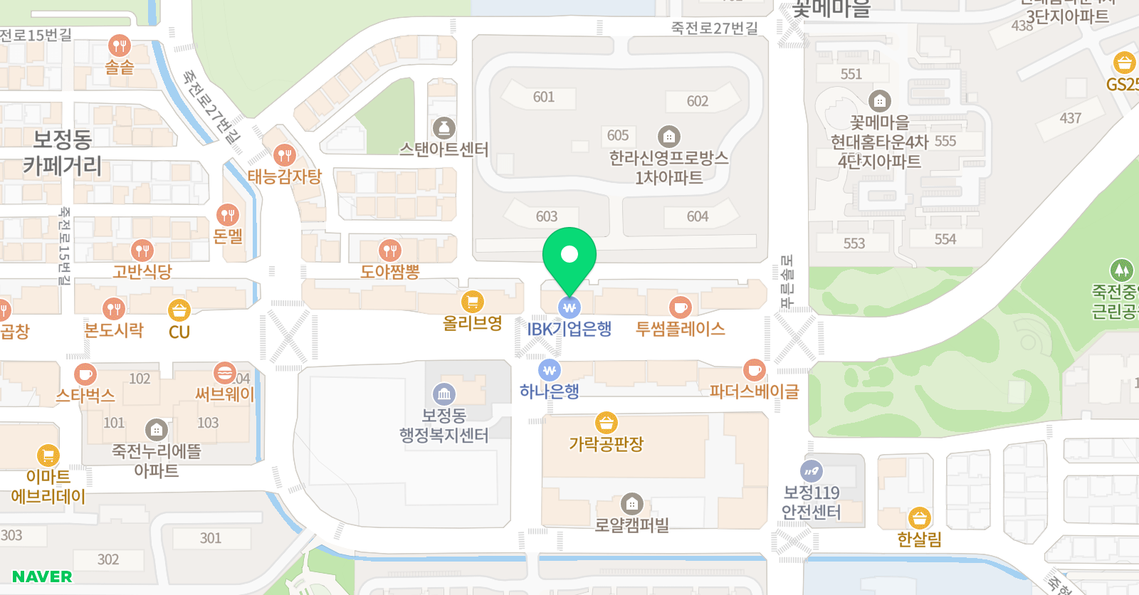 에듀플렉스 죽전점 위치