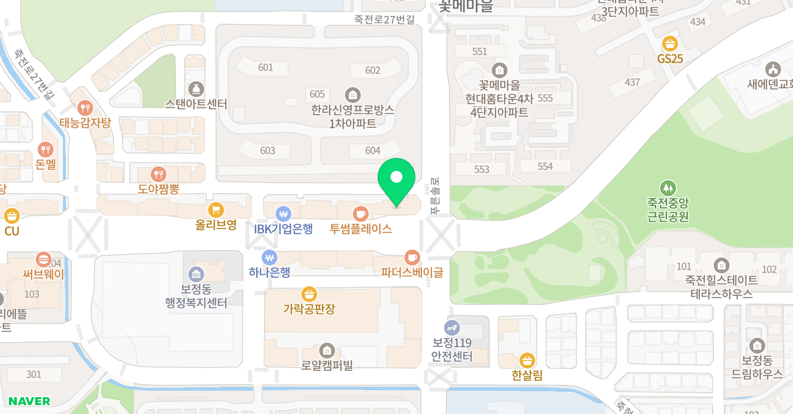 숲속의고래창작소 미술학원 위치