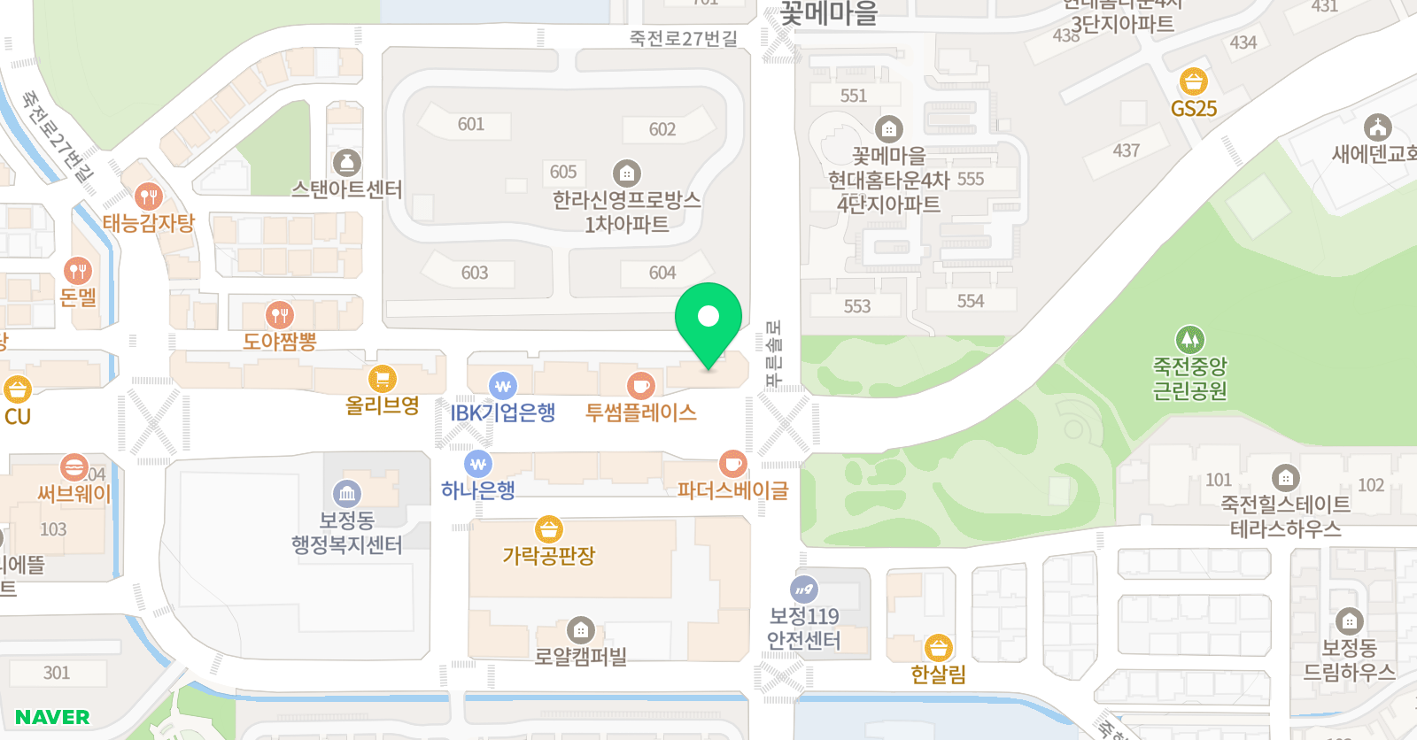 죽전플레잉 음악학원 위치