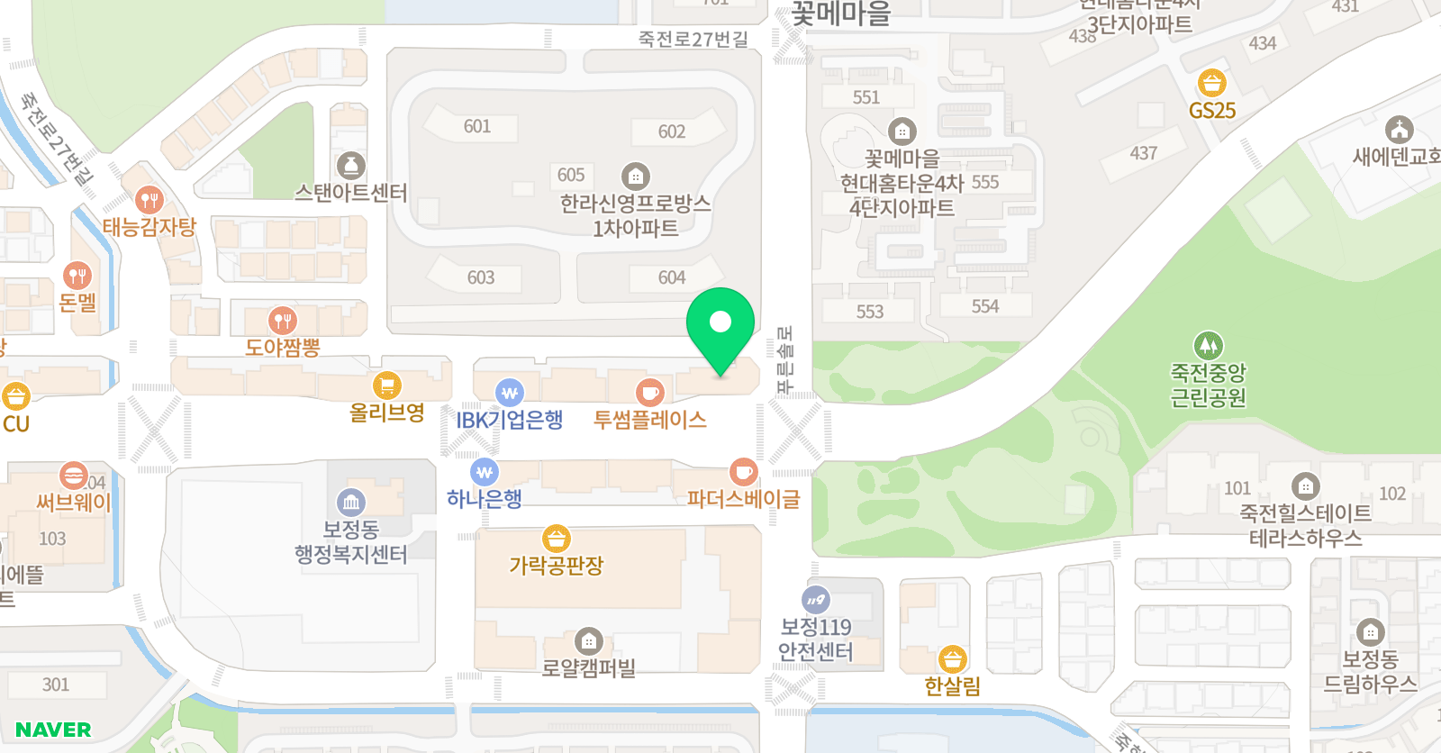 유어피아노음악학원 용인보정점 위치