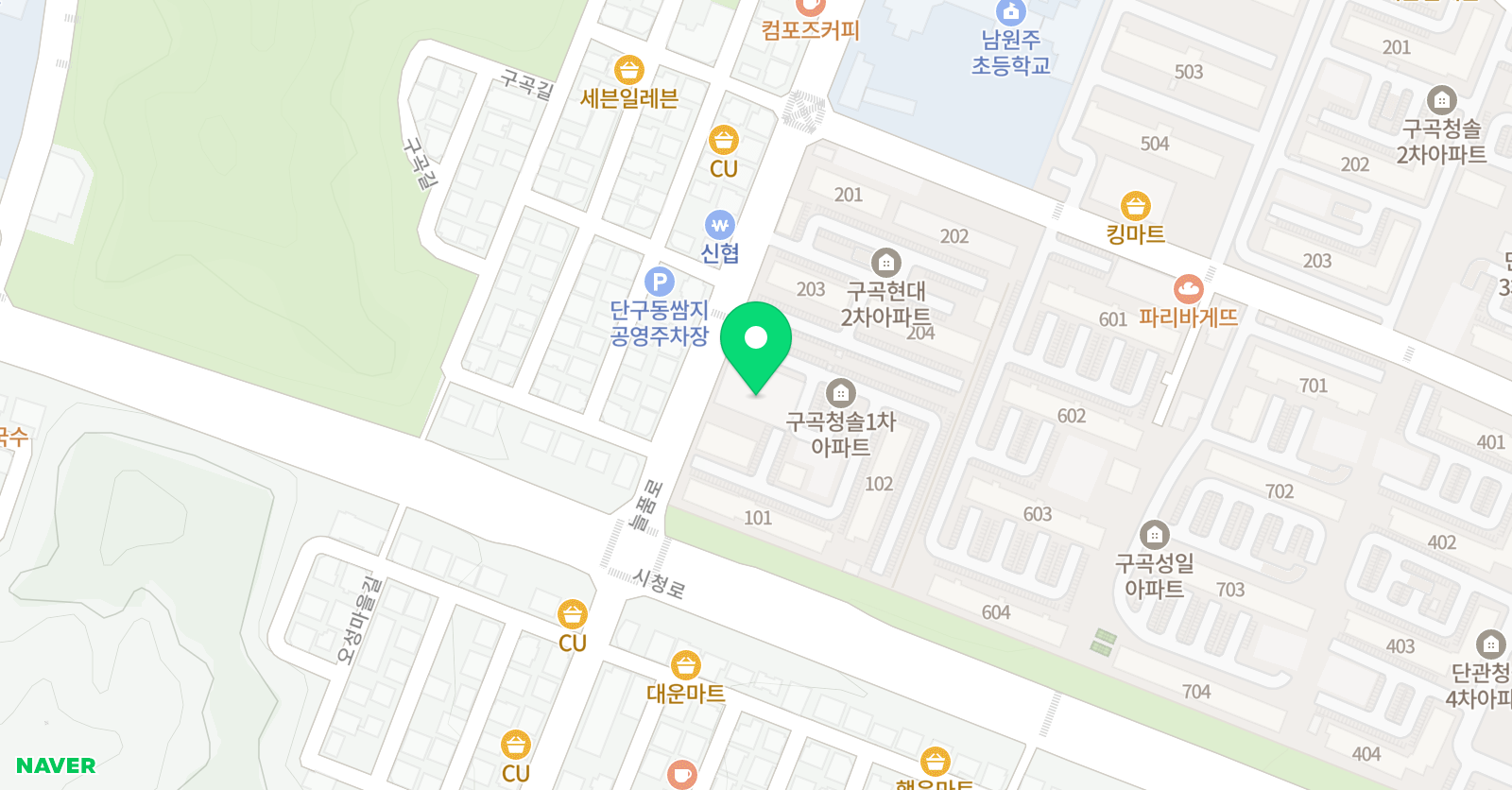 미래엔 윤빛 학원 위치