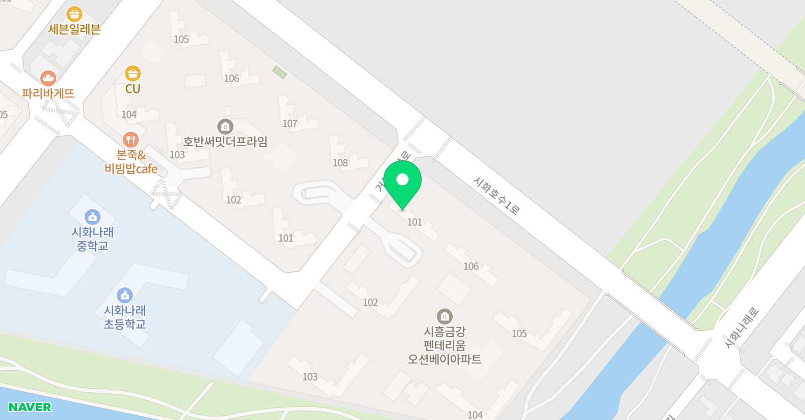 뮤엠 영어 MTV금강NEST점 위치