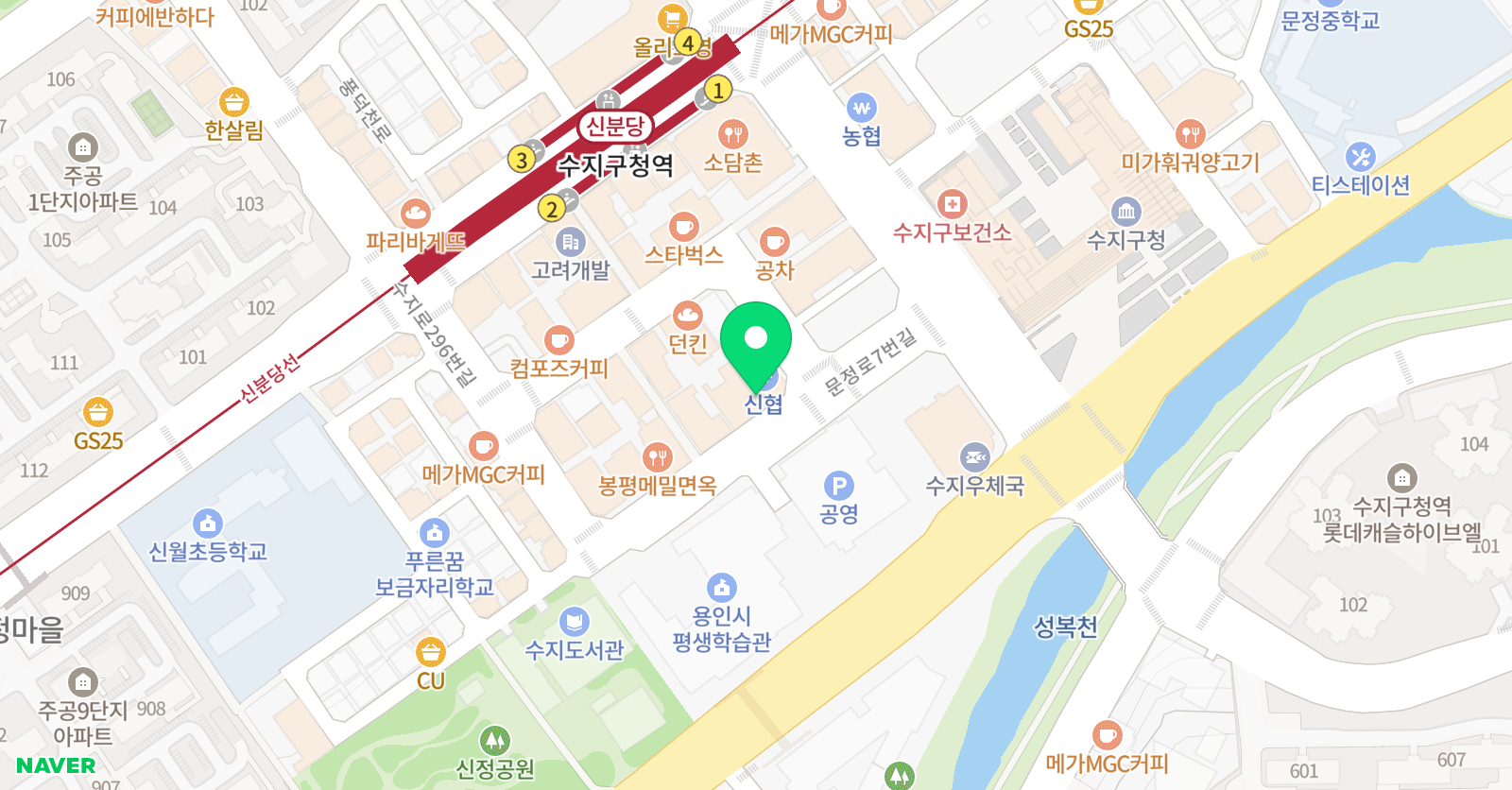채재준국어전문학원 백석관 위치