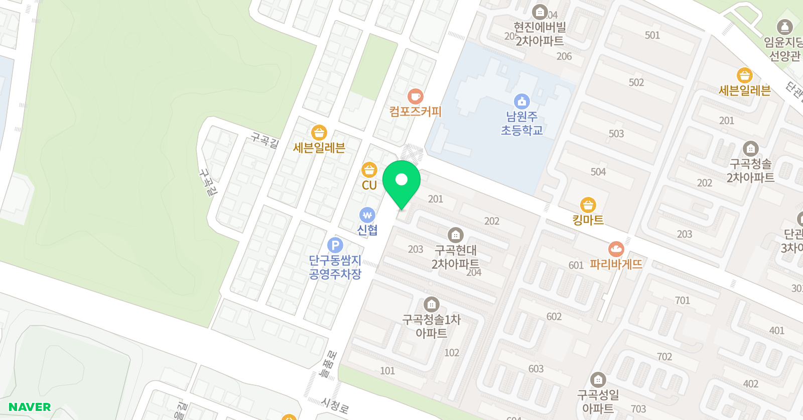 리드앤톡 학원 원주단구센터 위치