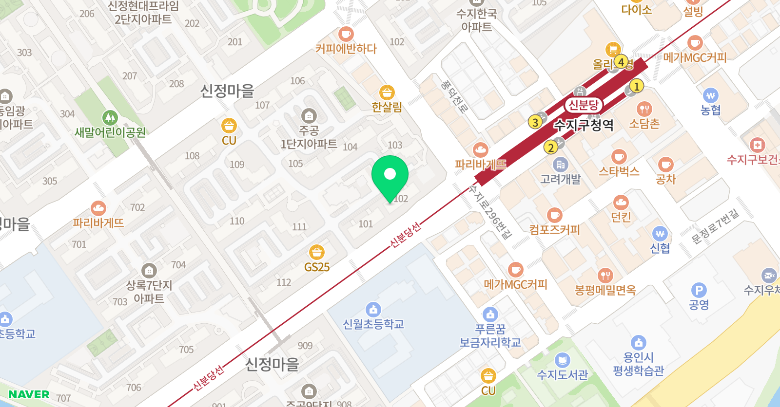 푸르넷공부방 한돌아카데미 위치