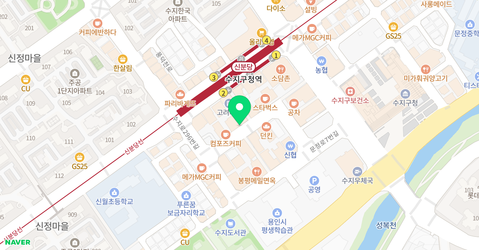 DYB최선 어학원 수지 위치