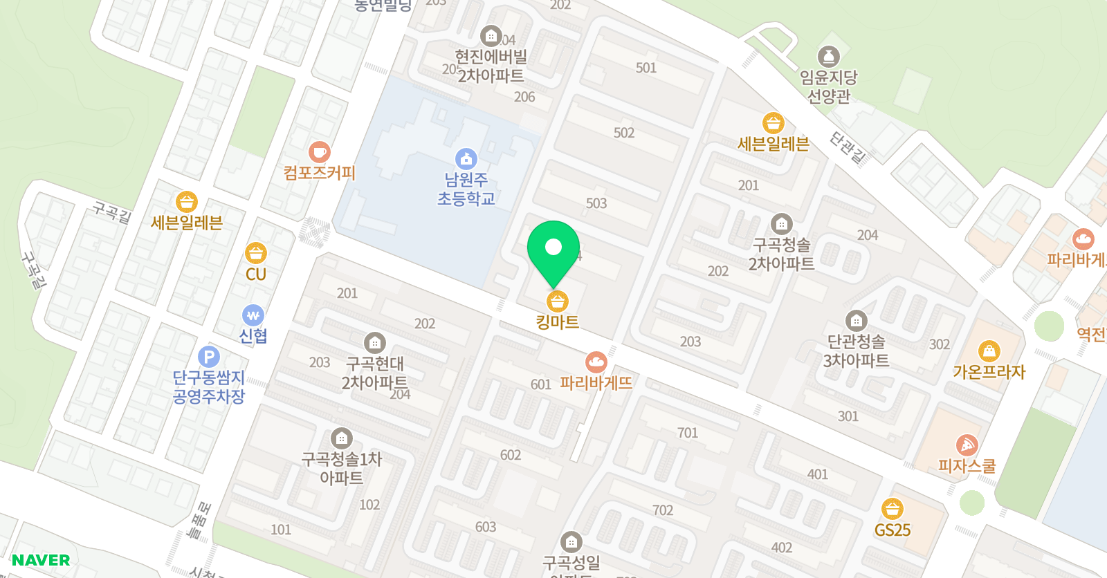 원투복싱클럽 단구점 위치