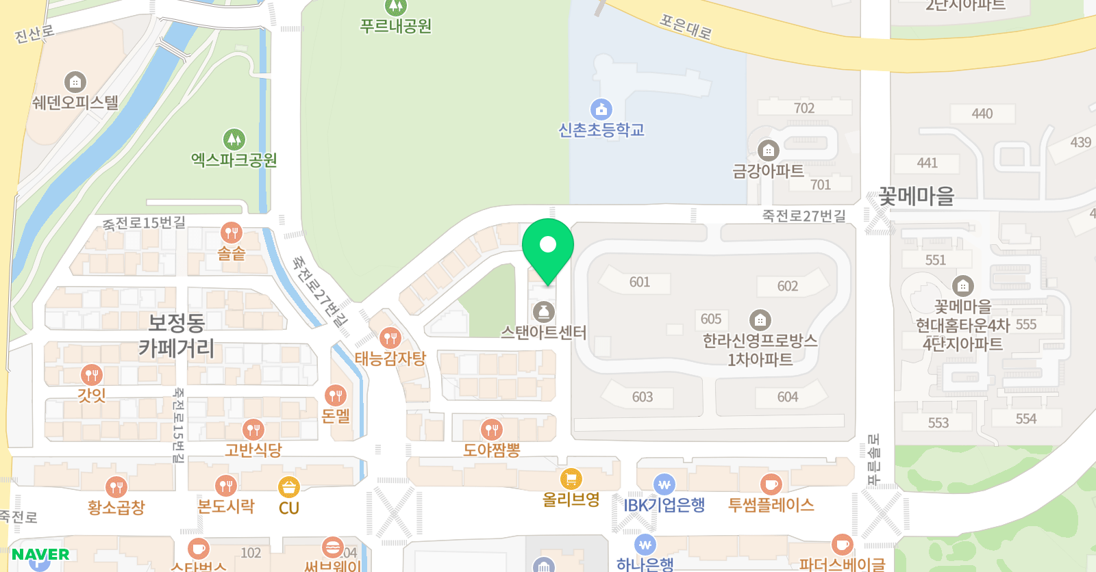 한결 독서토론논술 위치