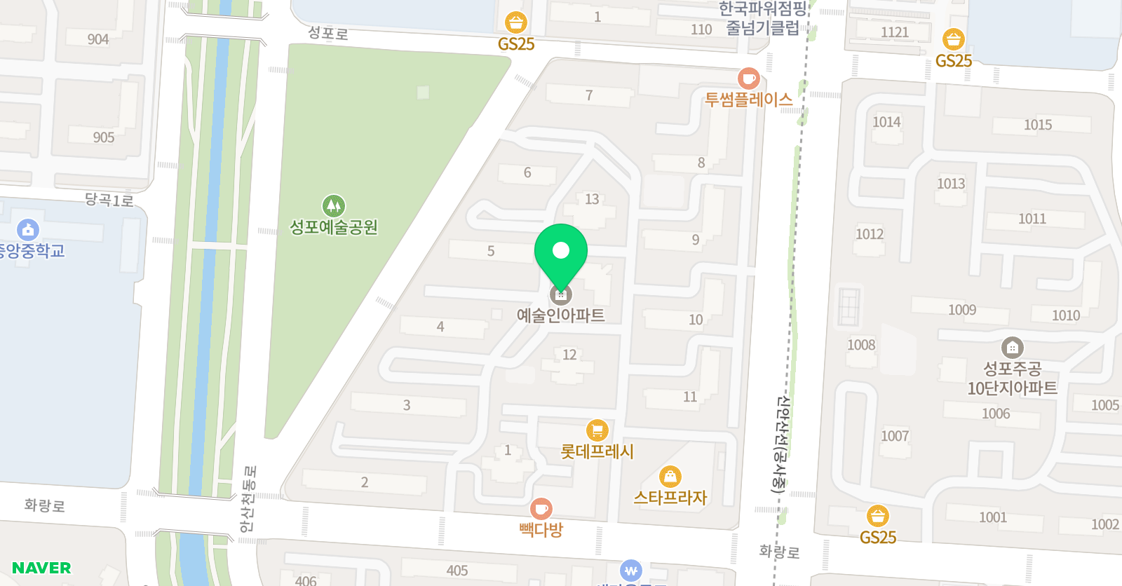 윤선생 우리집앞영어교실 안산성포캠퍼스 위치