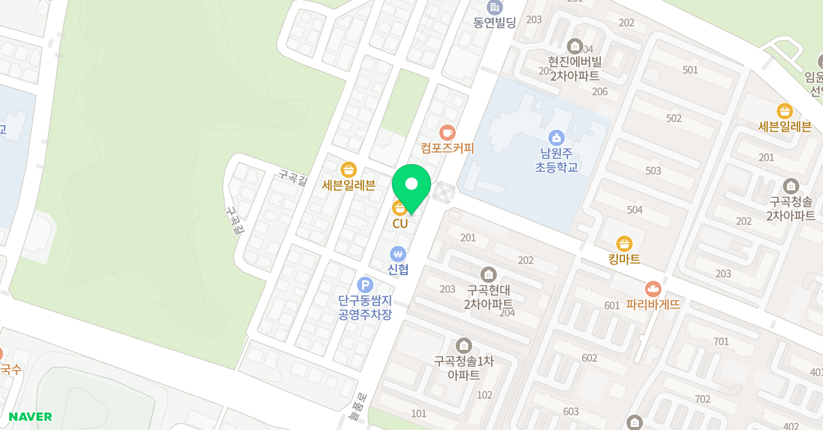 뮤엠 영어 남원주점 위치