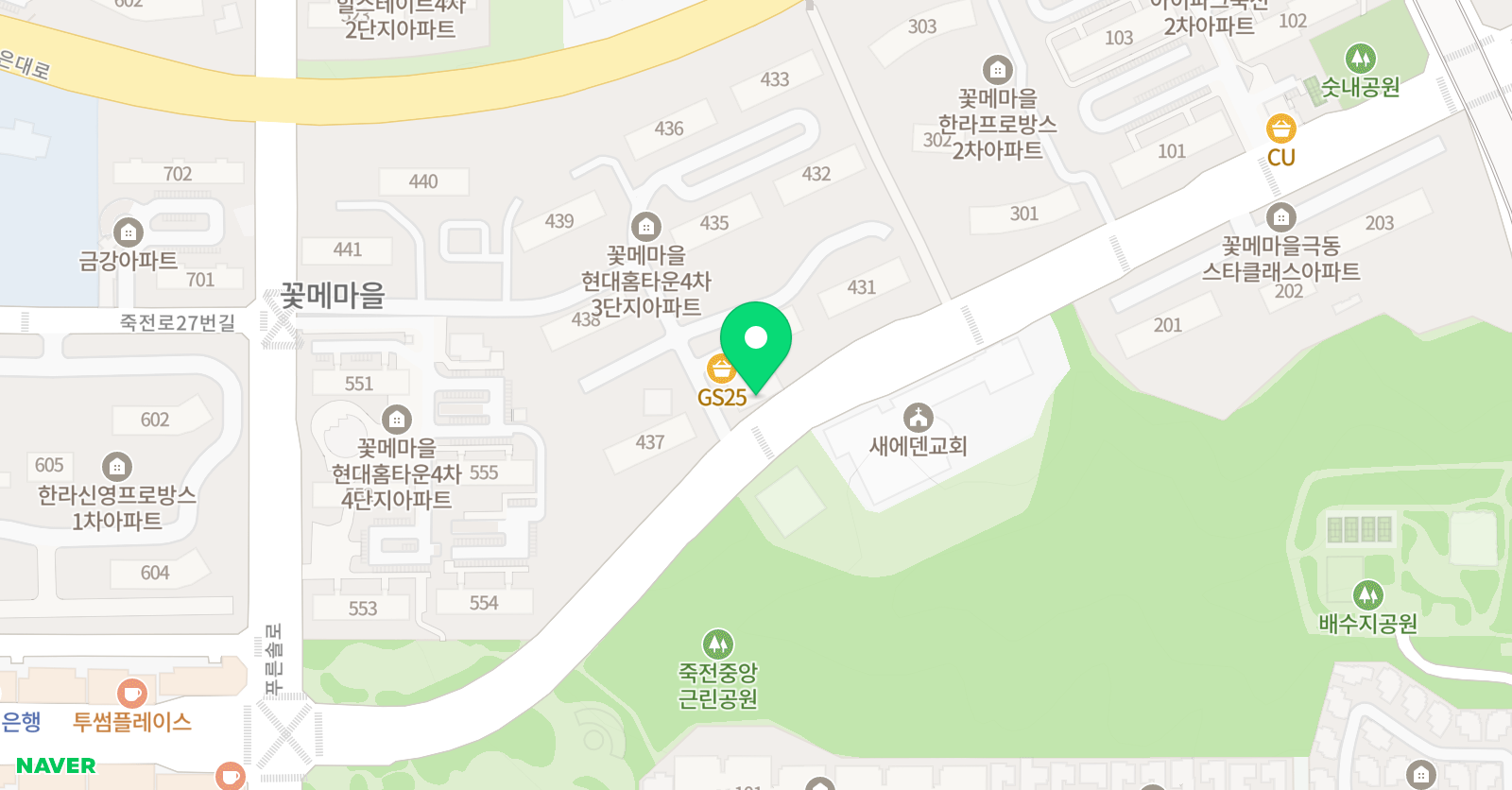 신성 태권도장 2관 위치