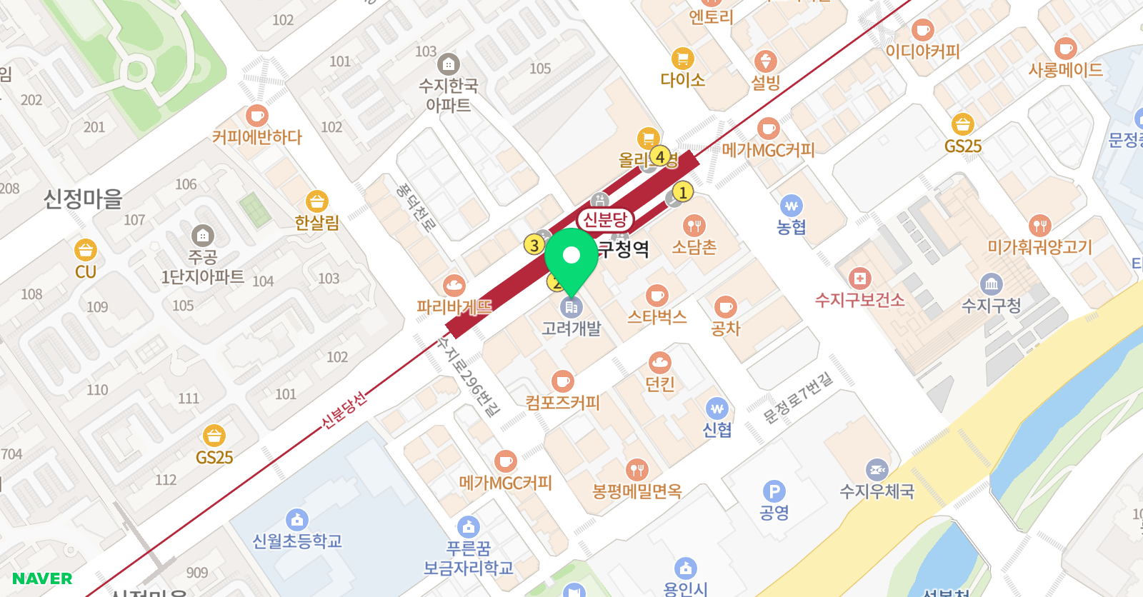 대치안보라 학원 위치