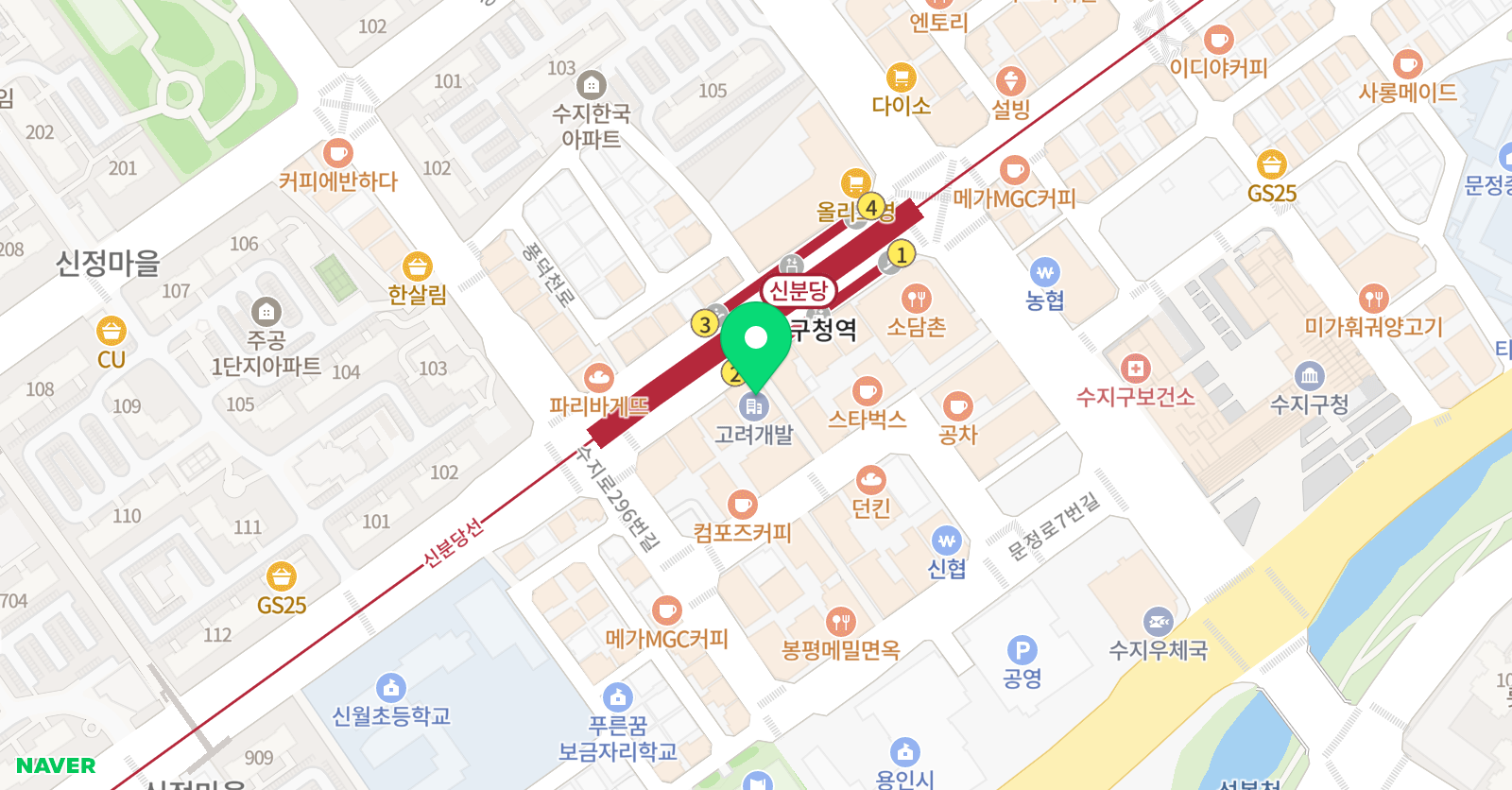 이자경 수학 수지구청3관 위치