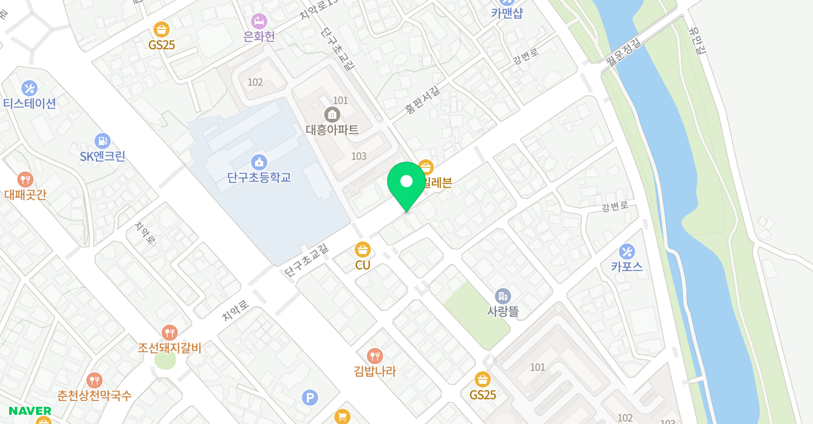 폴인 영수학원 삼성영어 단구 위치