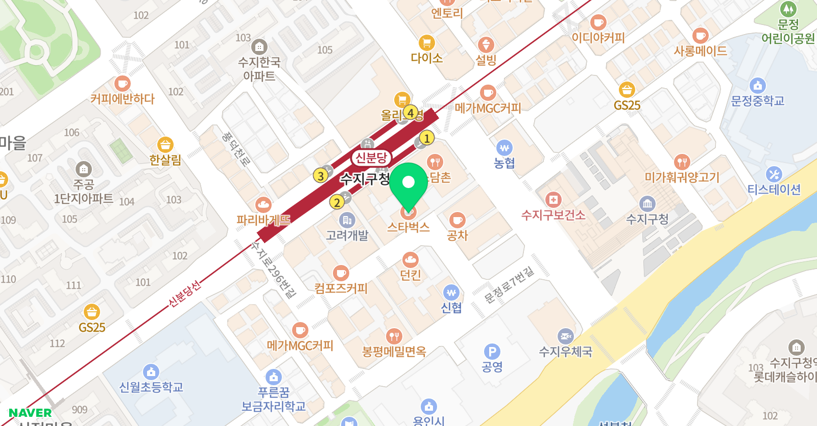 수학의아침 사이언스카이 수지캠퍼스 영재관 위치