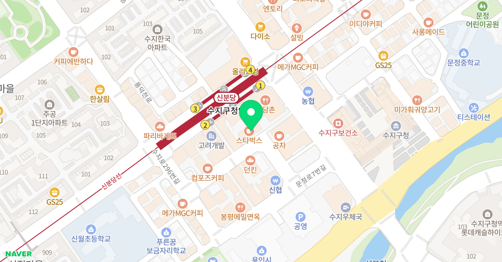 캔비 어학원 수지캠퍼스 위치
