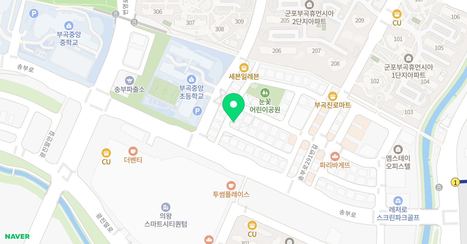 플라톤독서토론논술 군포부곡중앙교습소 위치
