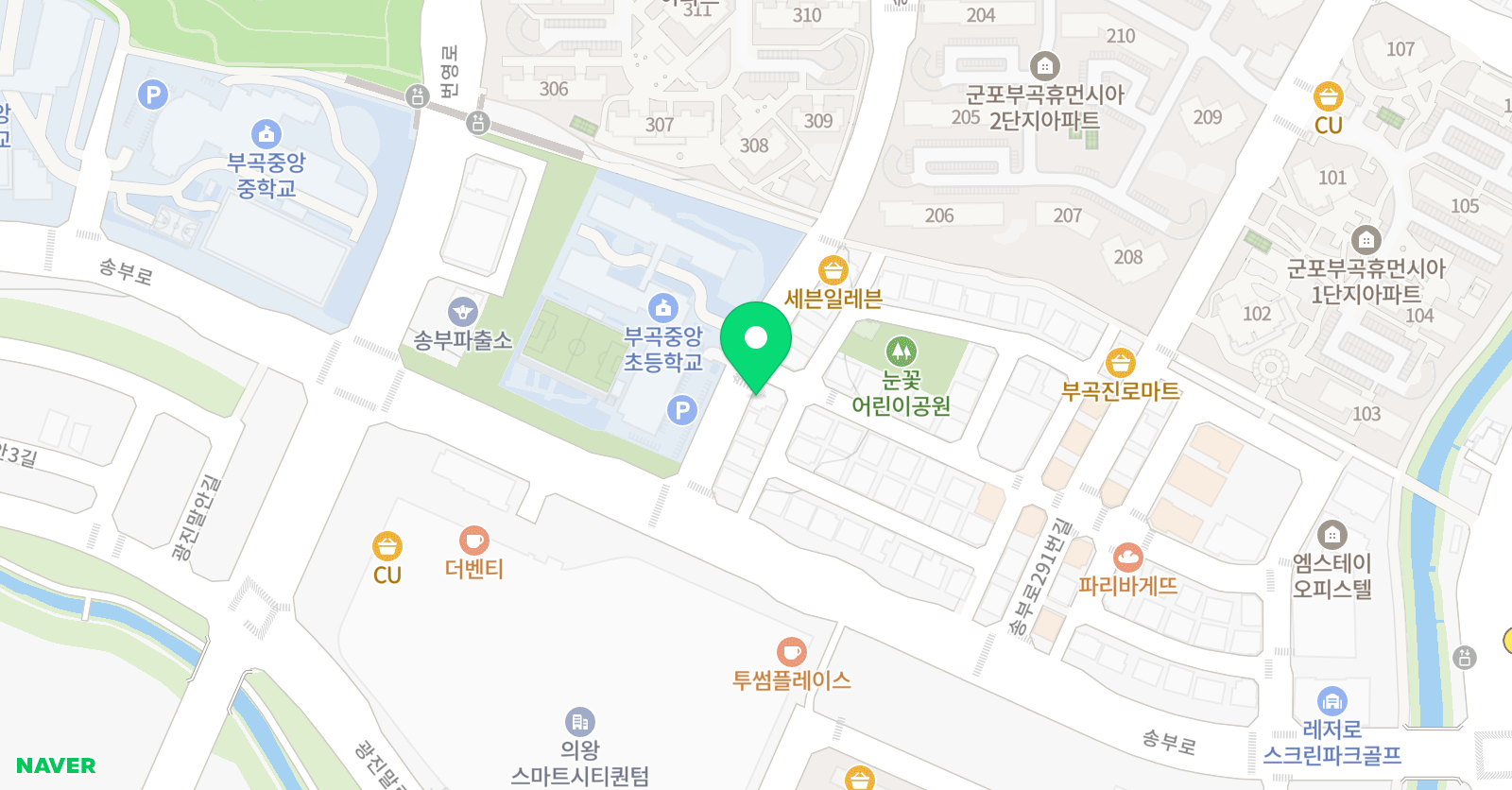 수학의달인 박쌤 학원 위치