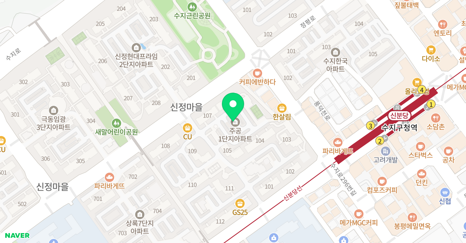 푸르넷 공부방 은샘점 위치