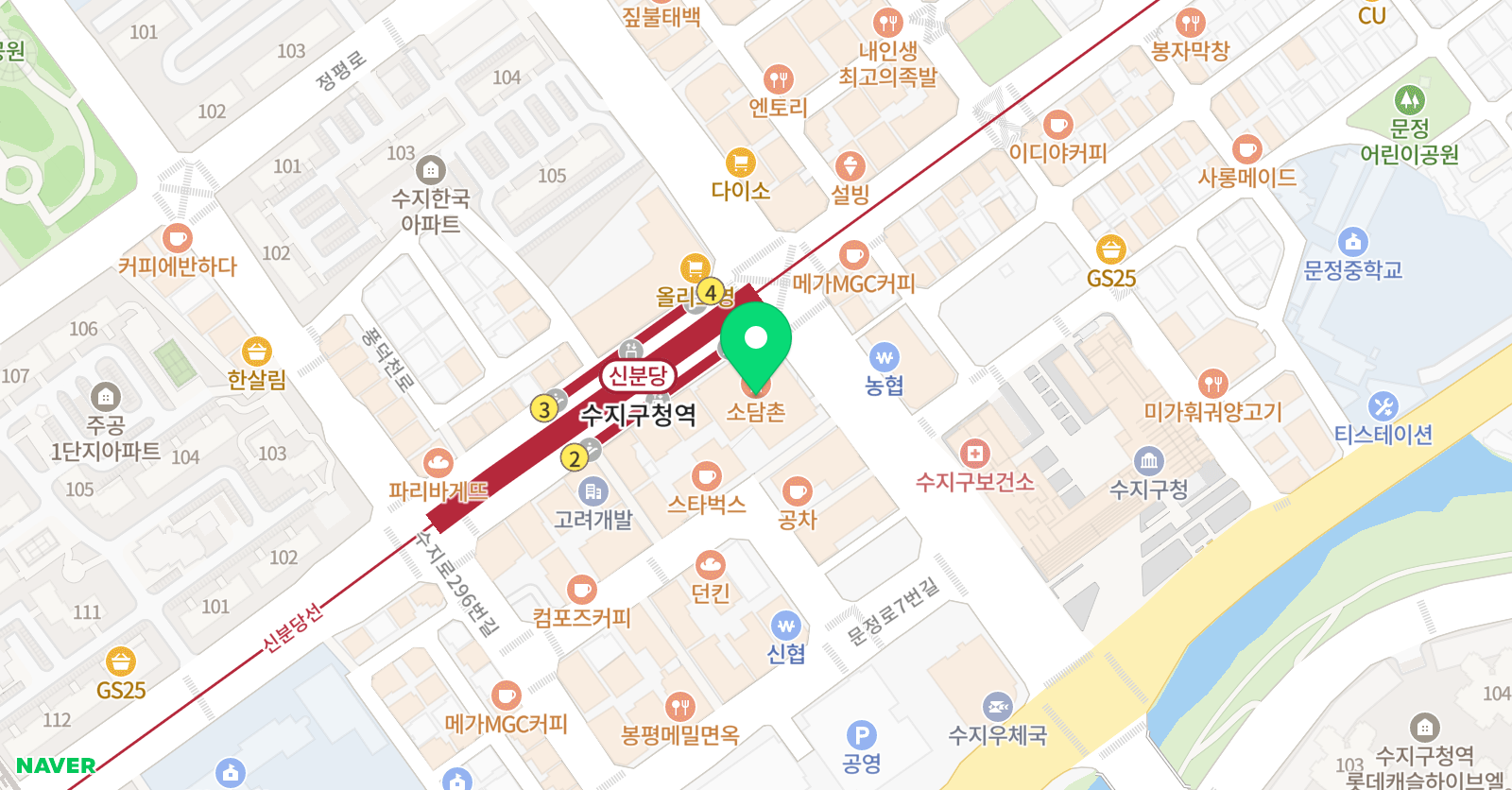 씨앤에이논술 용인수지점 위치