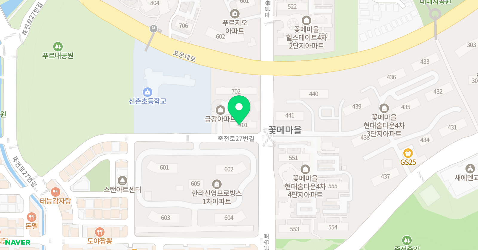 죽전꽃메 금강 독서논술 위치
