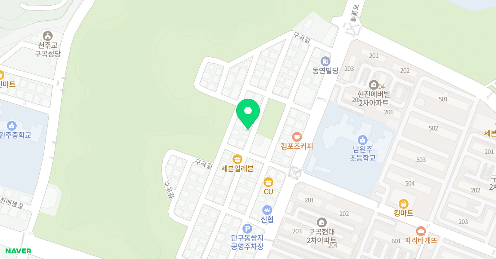 스마트해법 수학 남원주점학원 위치