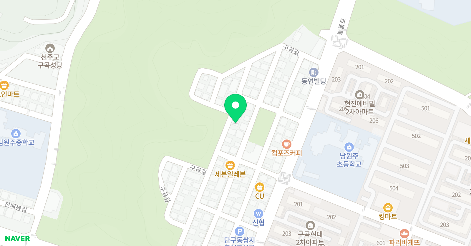아소비 단관학원 원주점 위치