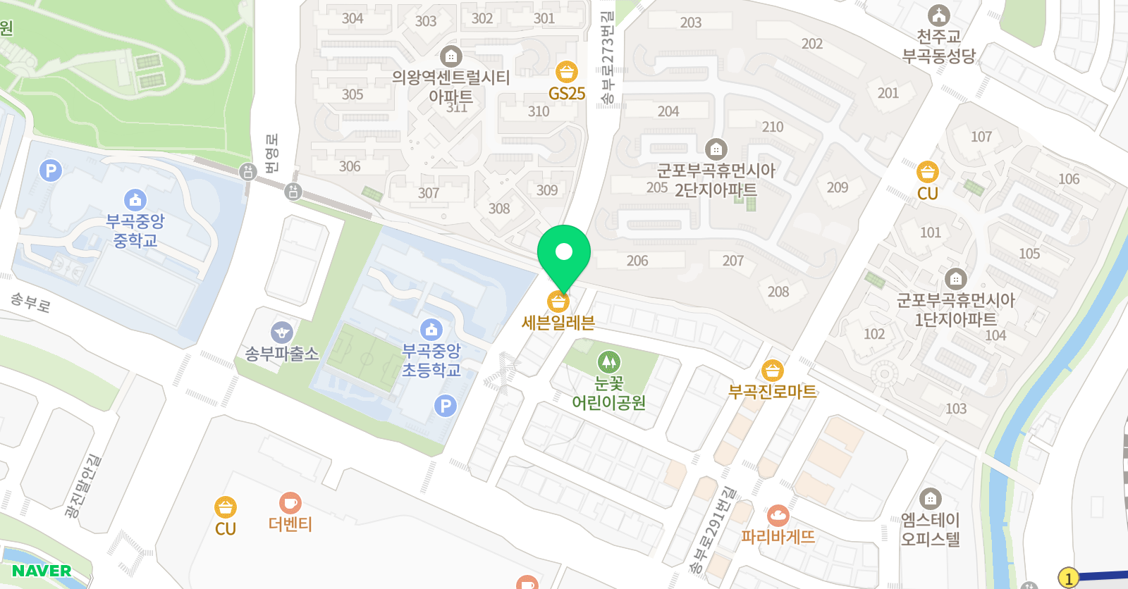 더샵 피아노음악교습소 위치