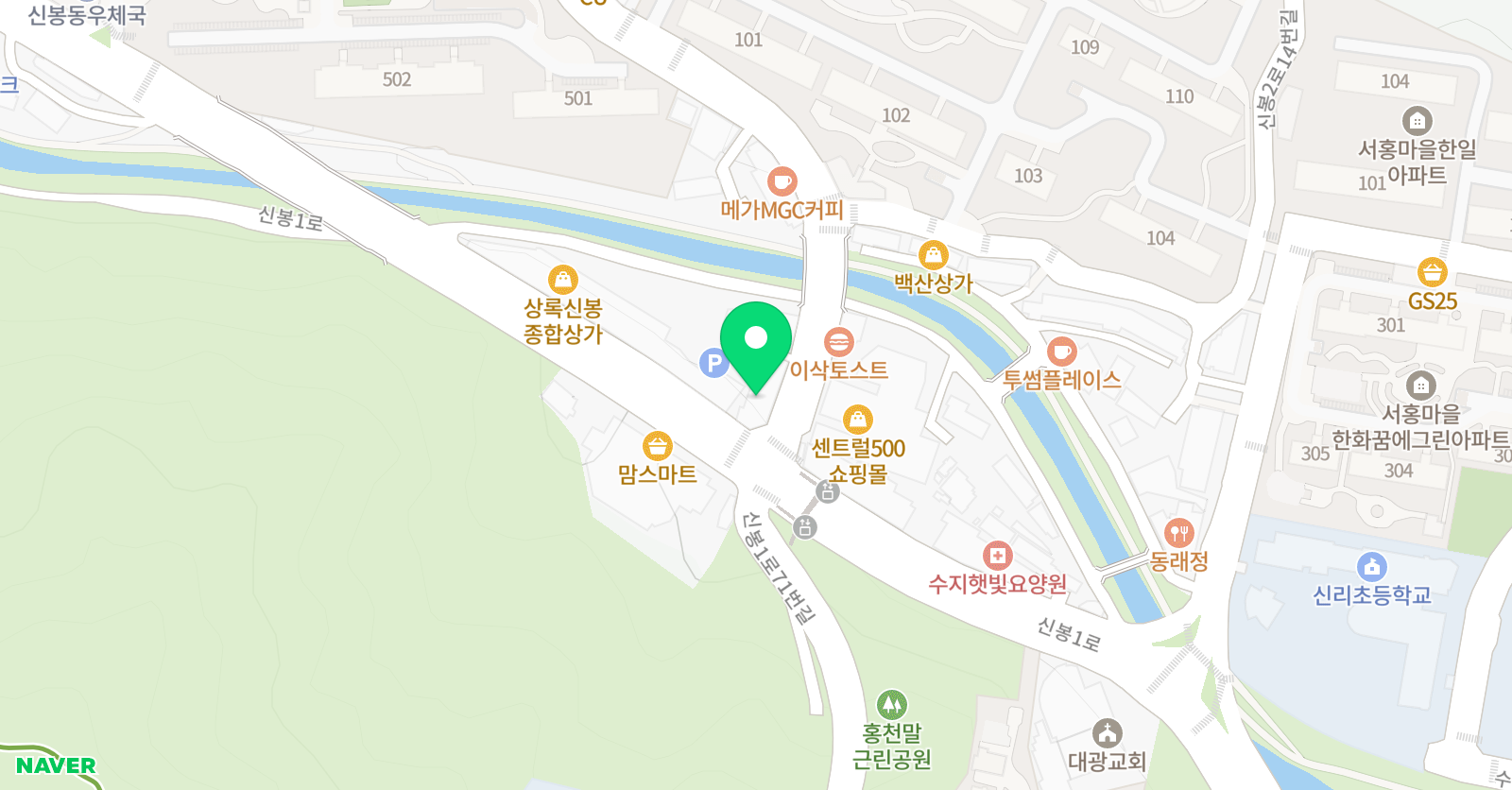 수지이화발레아카데미 위치