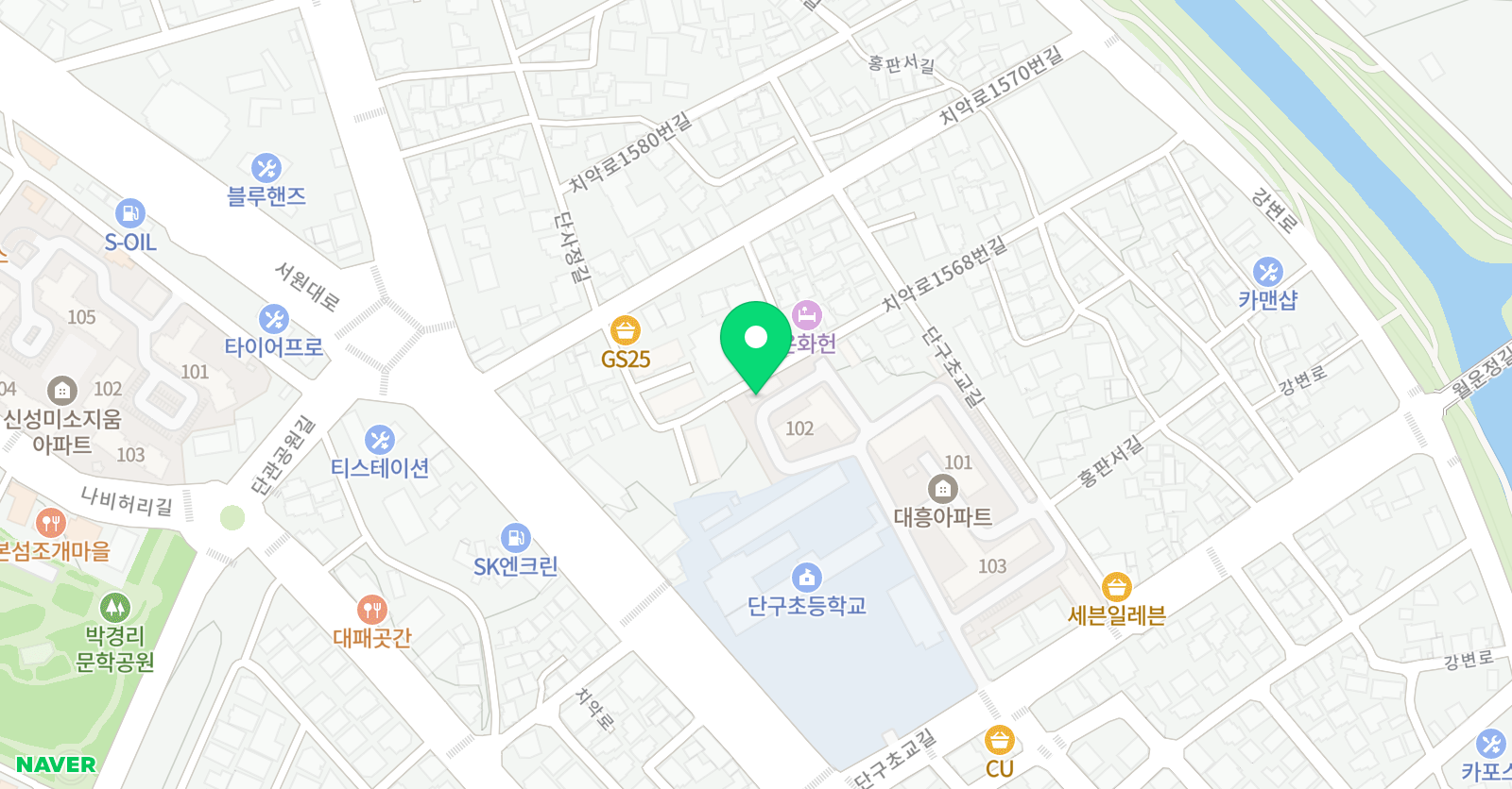 빨간펜 수학의달인 단구초점 위치