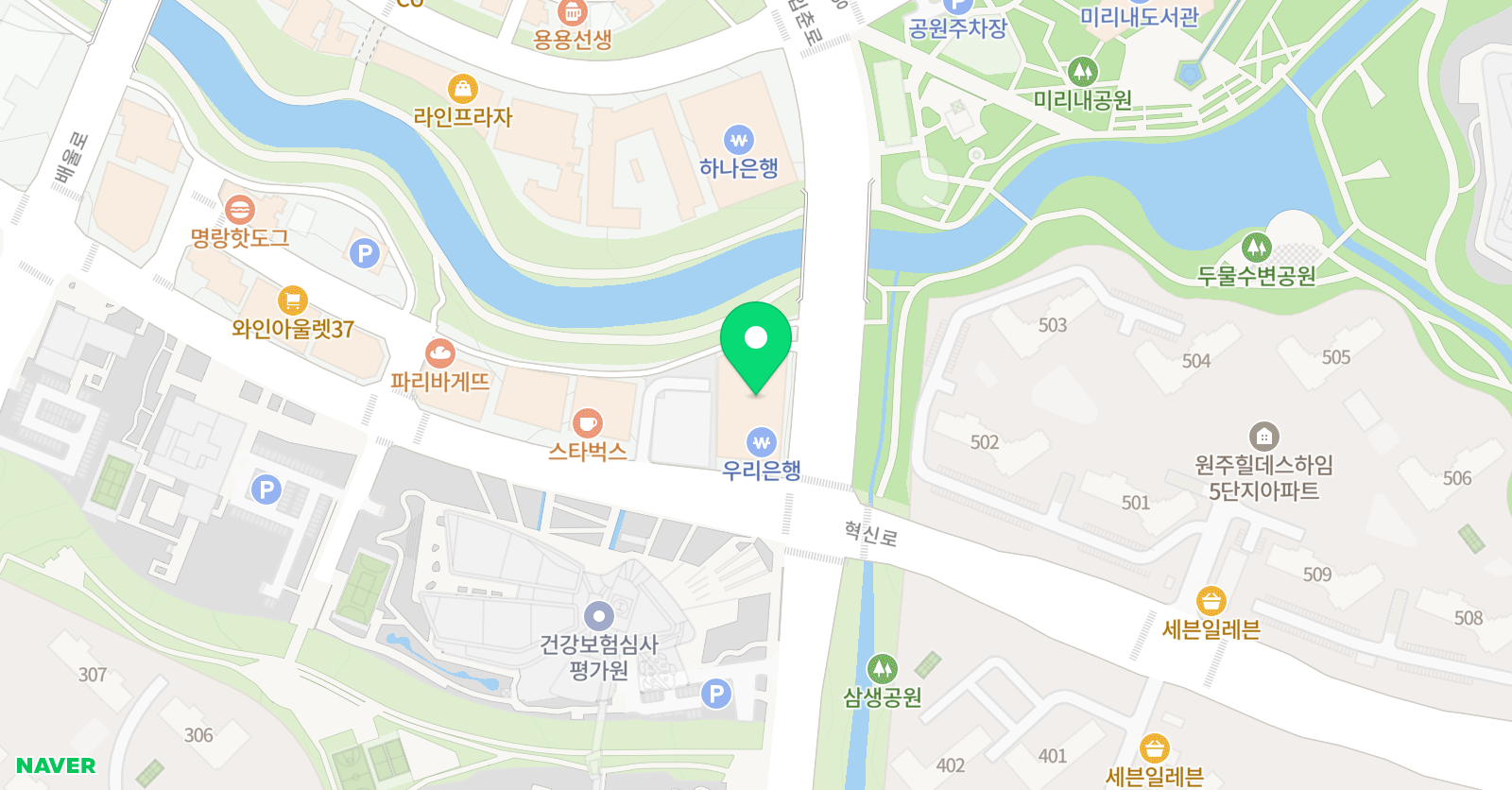뮤엠영어 혁신어학원 위치