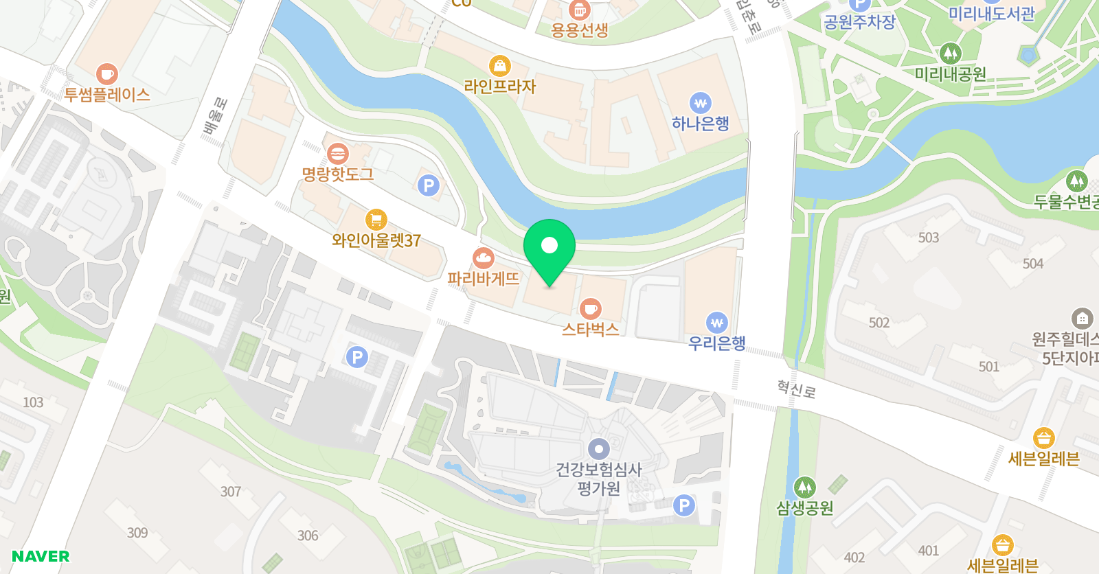 유쾌한창의융합 학원 위치